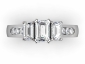 Trilogy rings with multi diamonds MW60 birds eye view
