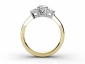 Through finger view engagement rings MY60