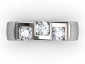 platinum multi diamond ring MPA54 birds eye view
