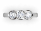 bezel diamond trilogy rings MPA55 birds eye view 