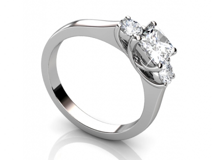 trilogy platinum rings MP53 profile view 