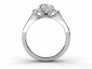 trilogy platinum rings MP53 through finger view 