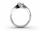 Marquise Diamond solitaire rings SWF05 through finger view 
