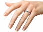 diamond engagement rings SWP45 solitaire on finger view