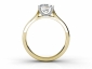 diamond engagement ring SYP48 through finger view