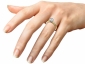 Diamond ring SYR12 on finger view 