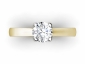gold stirrup band ring SYR23 birds eye view 