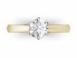 gold solitaire rings SYR25 birds eye view 