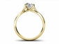 yellow gold engagement rings SYR28 through finger view 