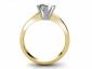 solitaire rings SYR30 gold through finger view 