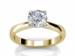 Diamond solitaire rings SYR65 raised view 