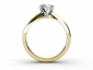 Diamond solitaire rings SYR65 through finger view 
