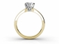 rings solitaire round cut diamond SYR70 through finger view 