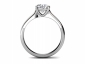 Diamond ring SPAR14 through finger view 