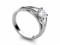 Split shank solitaire ring SPAR15 profile view