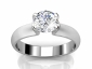 Round diamond engagement ring SPAR21 raised image  