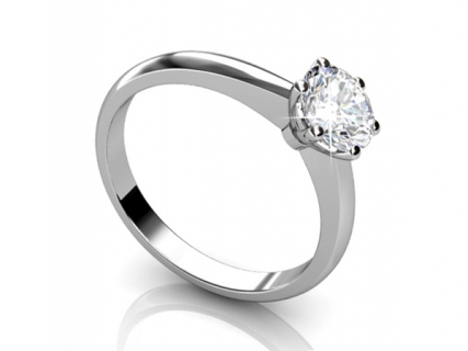 engagement ring SPAR25 profile view