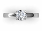 Diamond Solitaire engagement ring SPAR64 birds eye view