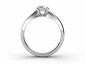 platinum emerald engagement rings SPF07 through finger view
