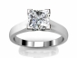 princess diamond ring SPP32 raised view  