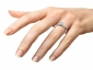 Engagement ring SPR12 on finger view