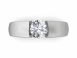 tension set engagement ring SPR26 birds eye view