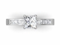 diamond ring SAW34 White Gold birds eye view 