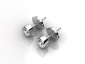 round earrings 0.65ct ERBW04 birds eye view