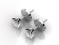 White Gold Diamond Earrings EPCP006 view two