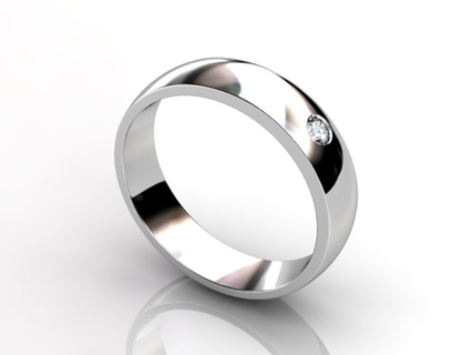 Mens wedding ring Platinum WGDP02